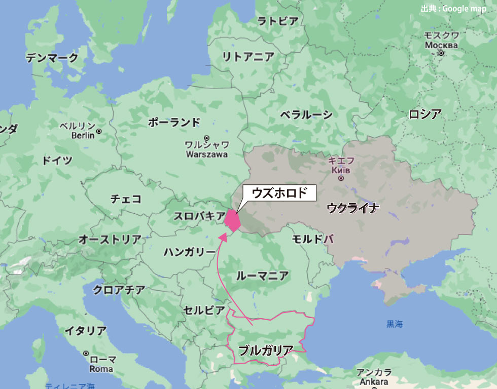 ウクライナの場所