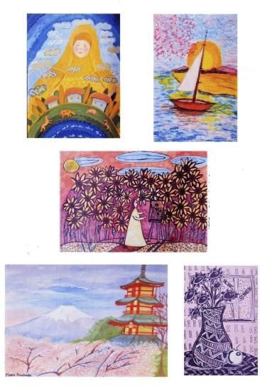 ポストカード Dセット ウクライナの子どもの絵画